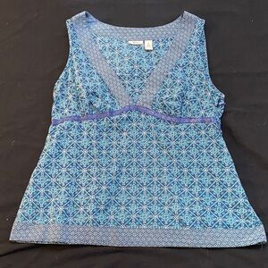 Bass Blue and Turquoise Cotton Top